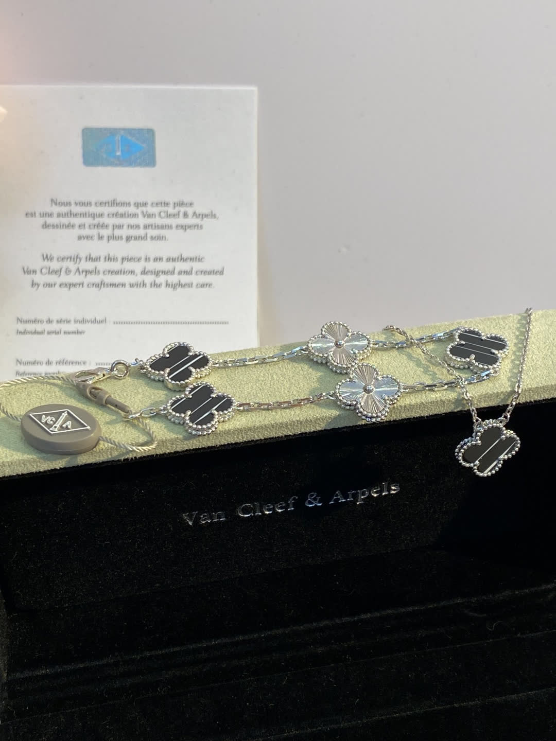 Van Cleef & Arpels Alhambra Silver Necklace